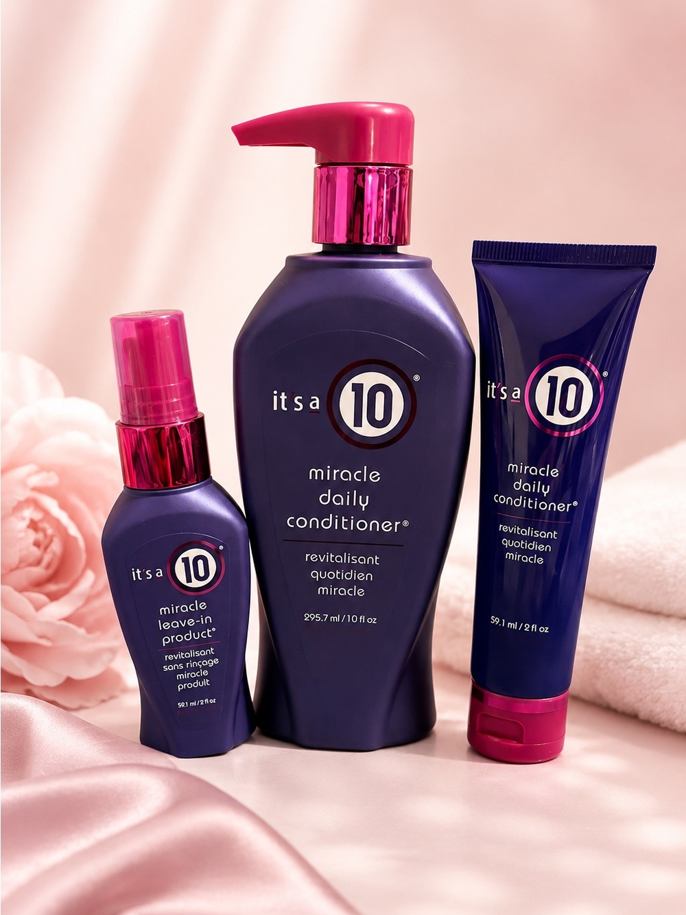 NWT It’s A 10 Miracle Haircare Bundle Full+Travel Size Daily Conditioner